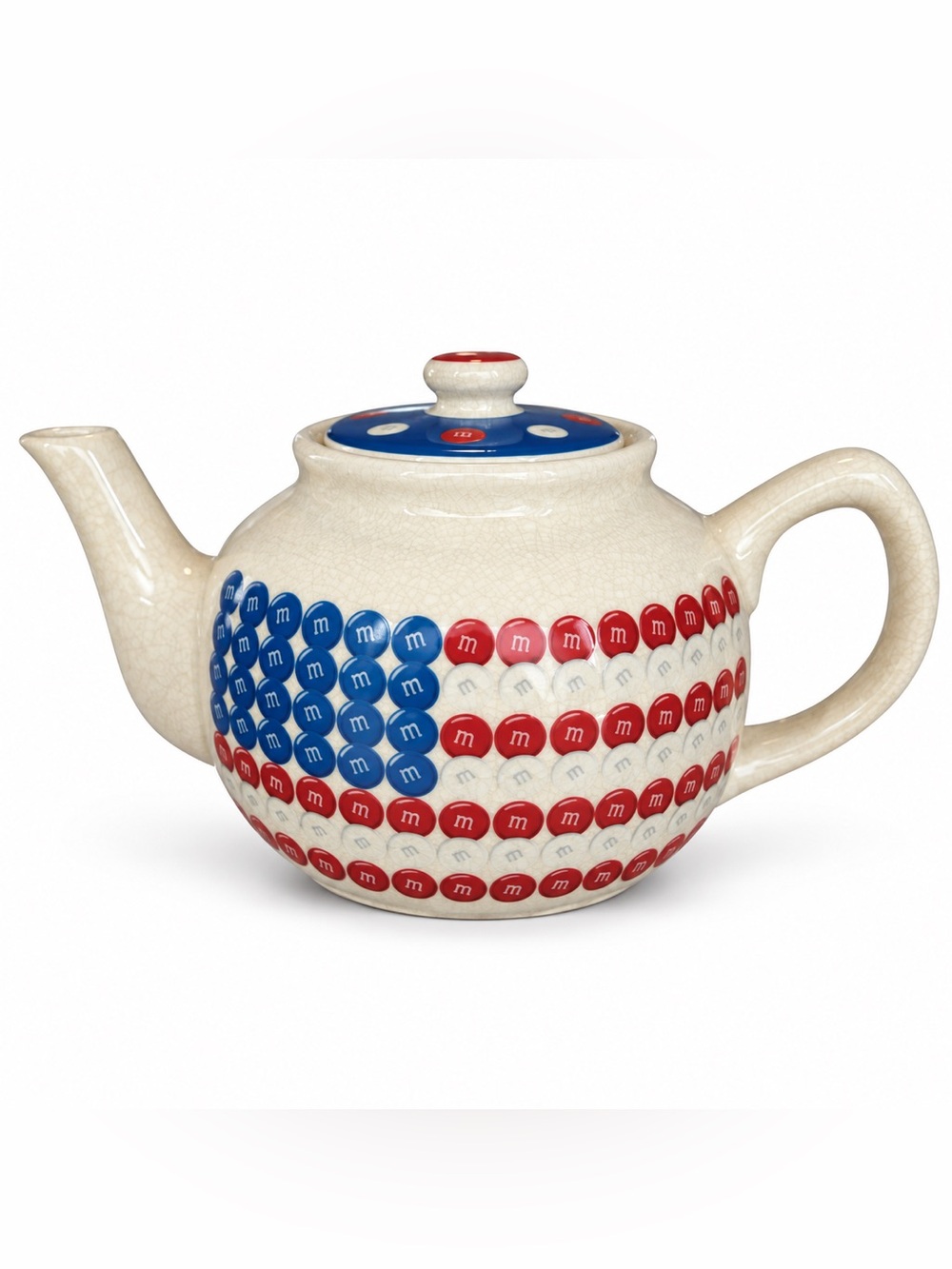 M&M’s American Flag Teapot Candy Dish